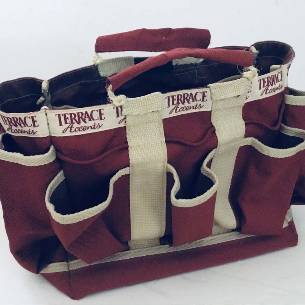 Red Canvas Tool & Storage Organizer